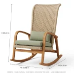 Marina Rope Rocking Chair thumbnail 4